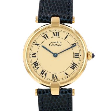 Cartier Must Vendôme large-sized watch in vermeil Ref: Cartier - 590003