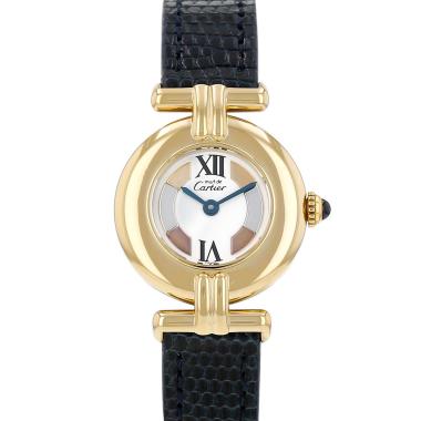 Reloj Cartier Must Colisée de plata dorada Ref: Cartier - 590002  Circa 1990