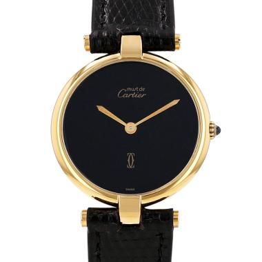 Reloj Cartier Vendôme de plata dorada Circa 1990