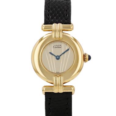 Reloj Cartier Must Colisée de plata dorada Ref: Cartier - 590002  Circa 1990