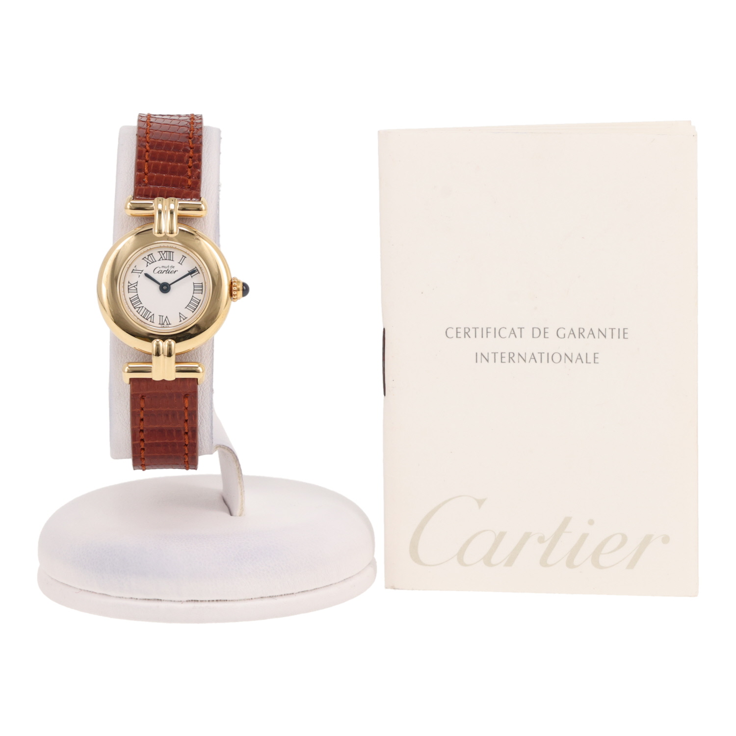 Cartier Must Colisée  in vermeil Ref: Cartier - 2410  Circa 1990 - Detail D2