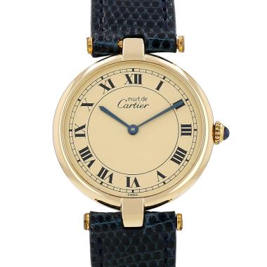 Reloj Cartier Must Vendôme de plata dorada Ref: Cartier - 590003  Circa 1990