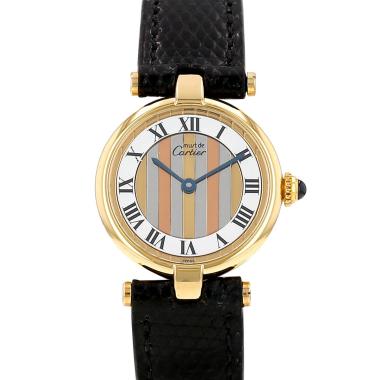 Reloj Cartier Must Vendôme de plata dorada Ref: Cartier - 590004  Circa 1990