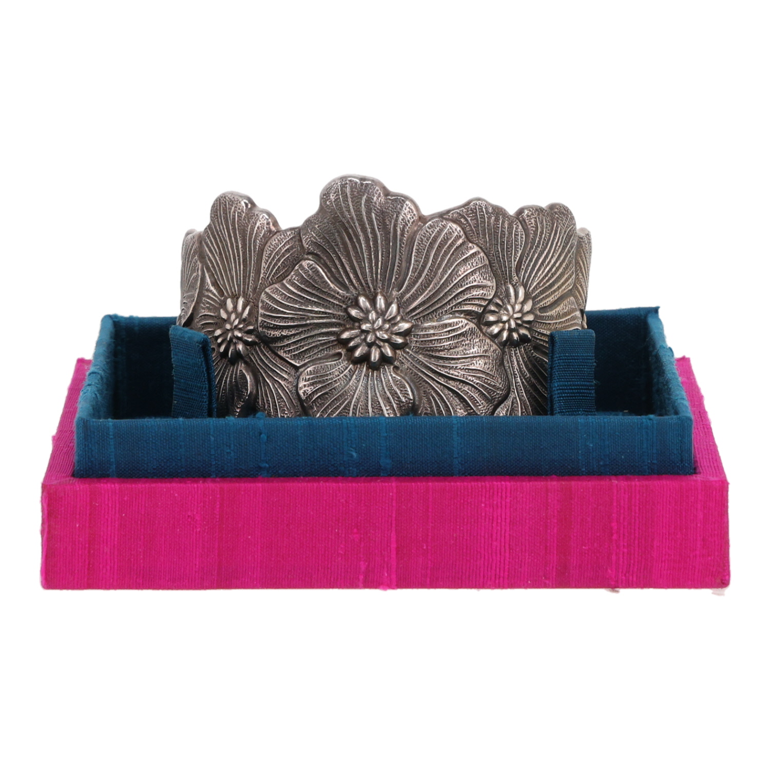 Bracelet manchette Buccellati Blossom en argent