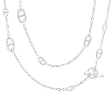 Collana lunga Hermès Farandole in argento