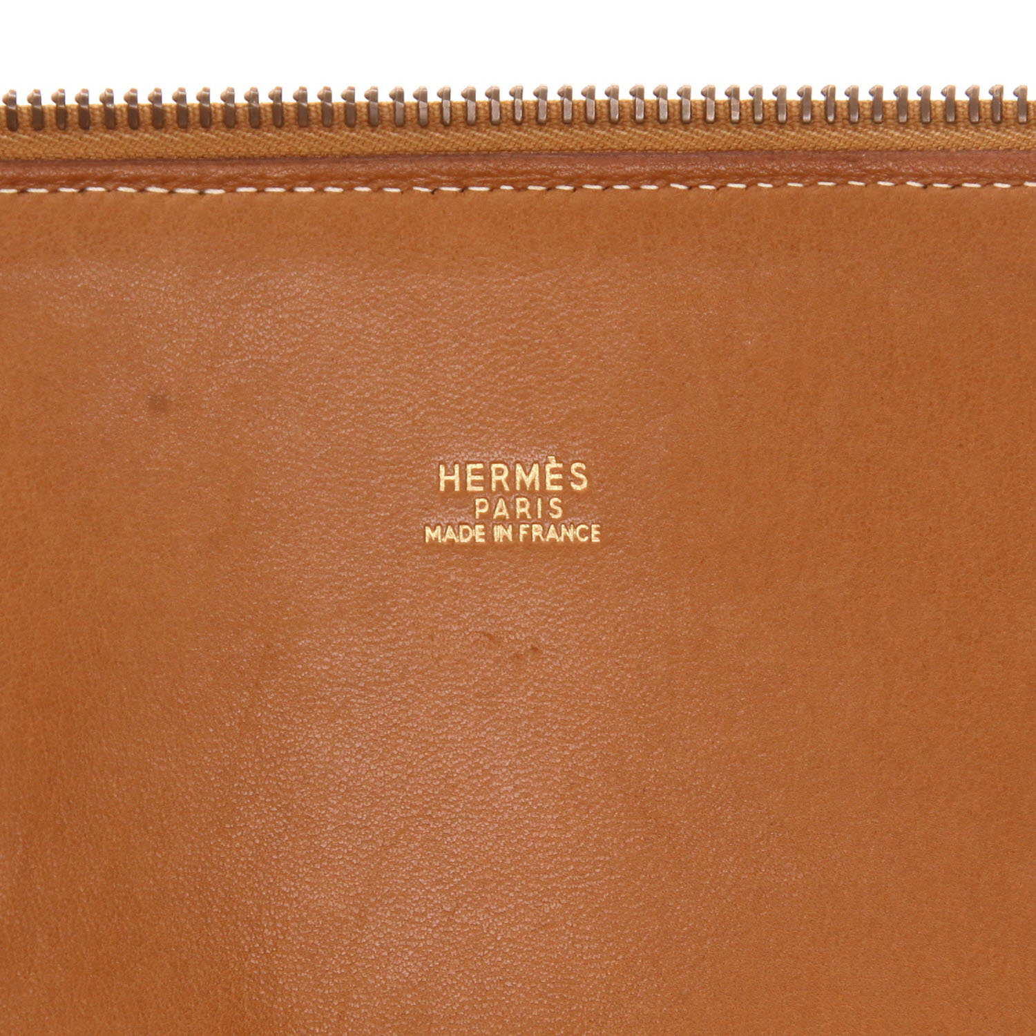 Sac à main Hermès  Bolide 35 cm en cuir Courchevel gold - Detail D2