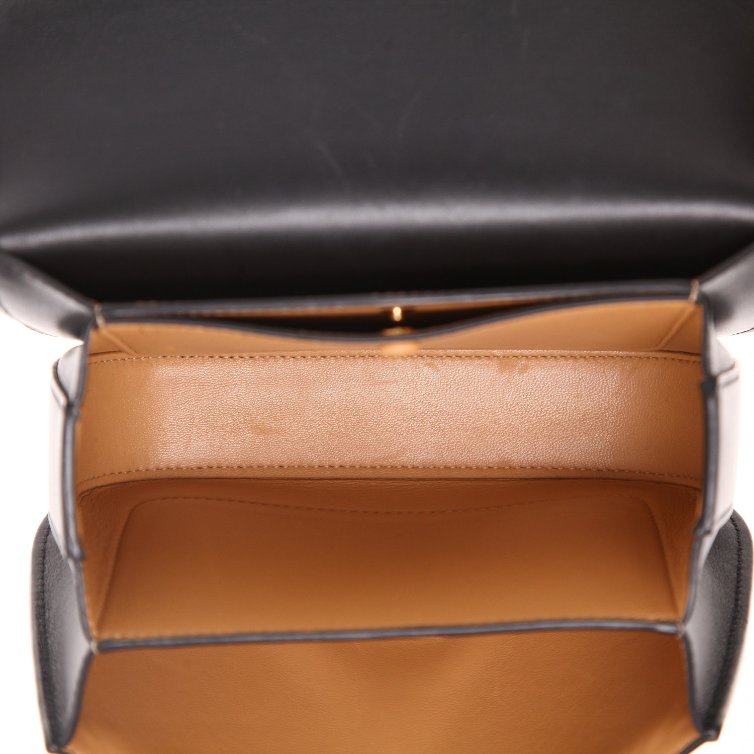 Sac bandoulière Loewe  Goya petit modèle  en cuir noir - Detail D3