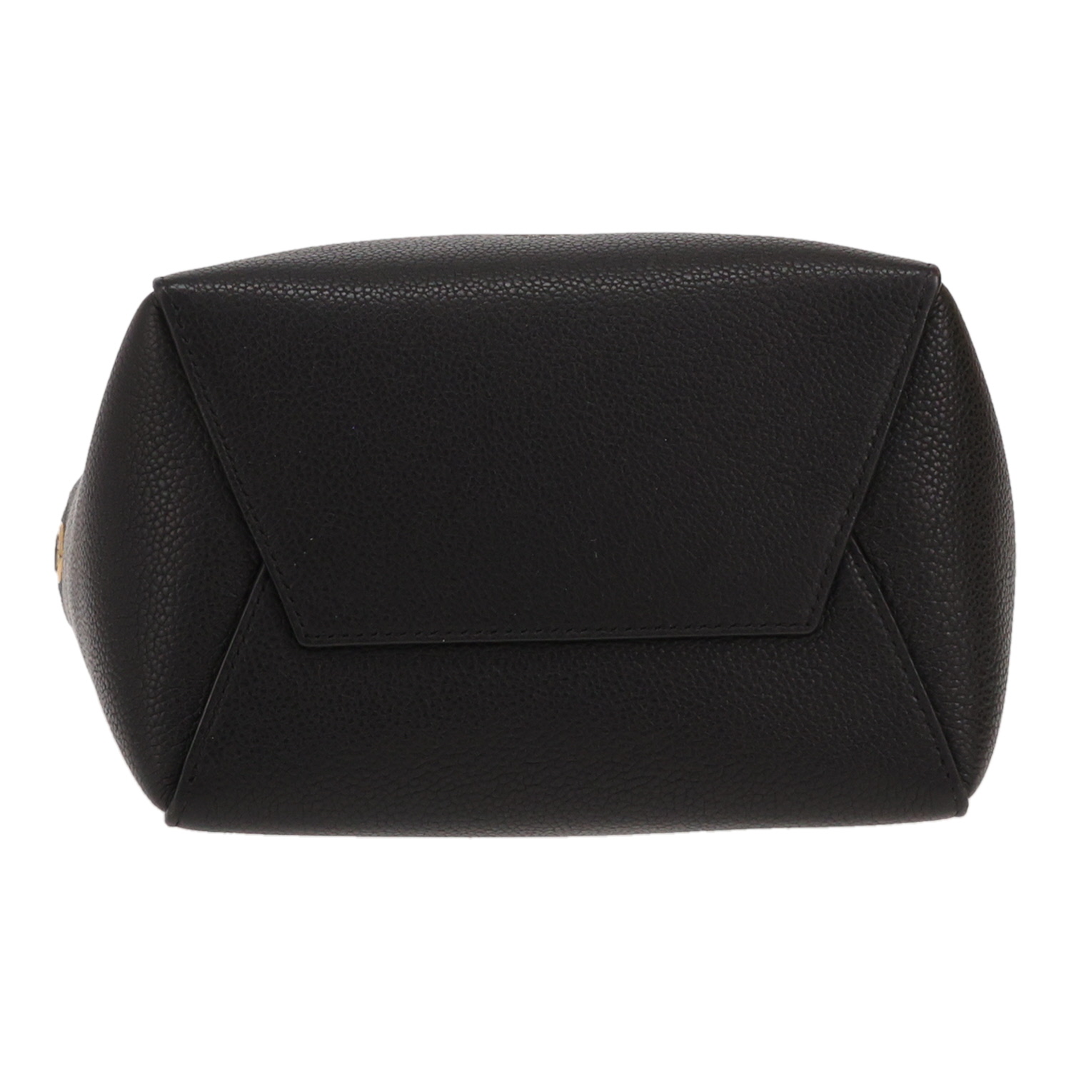 Bolso de mano Celine  Sac Sangle en cuero granulado negro - Detail D1
