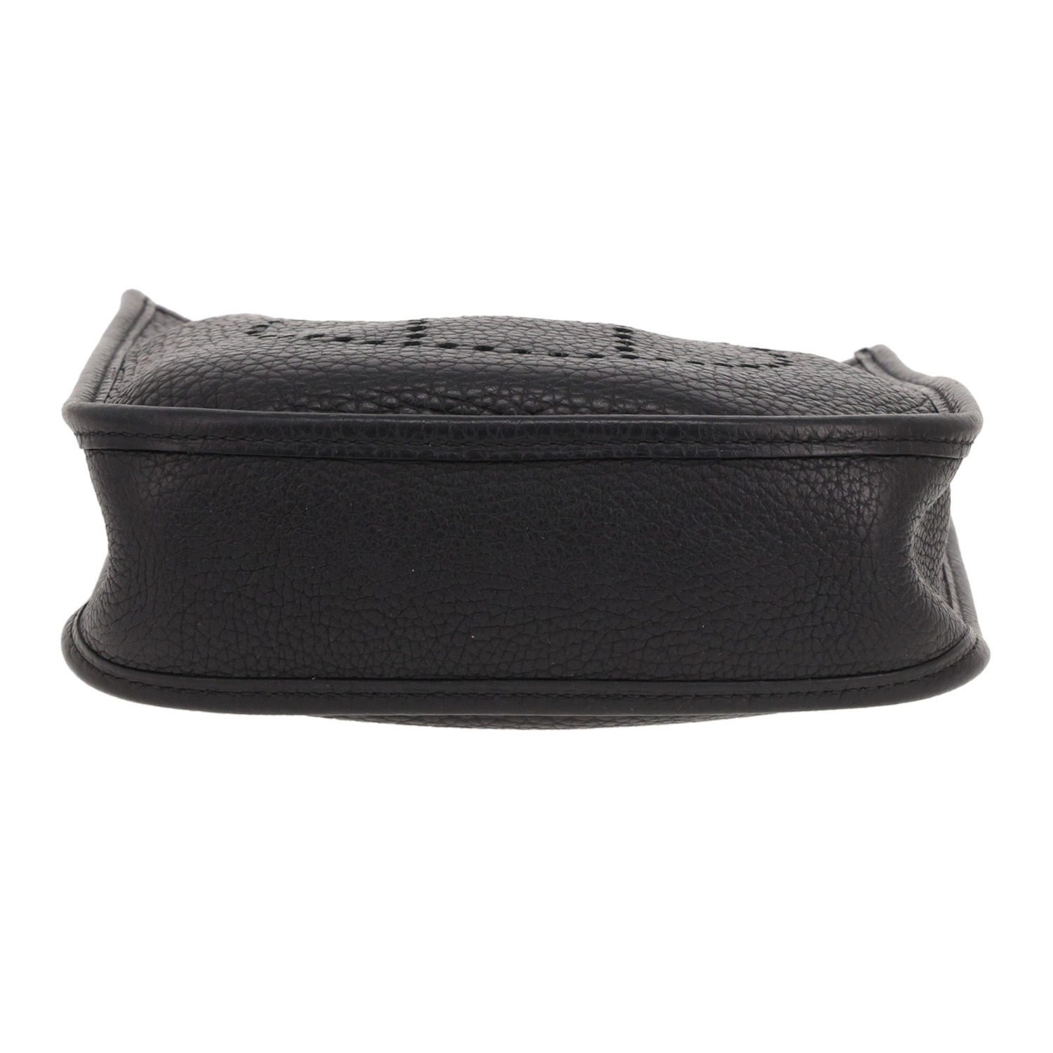 Bolso bandolera Hermès «Evelyne» de 16 cm, de piel Togo Noir - Detail D1
