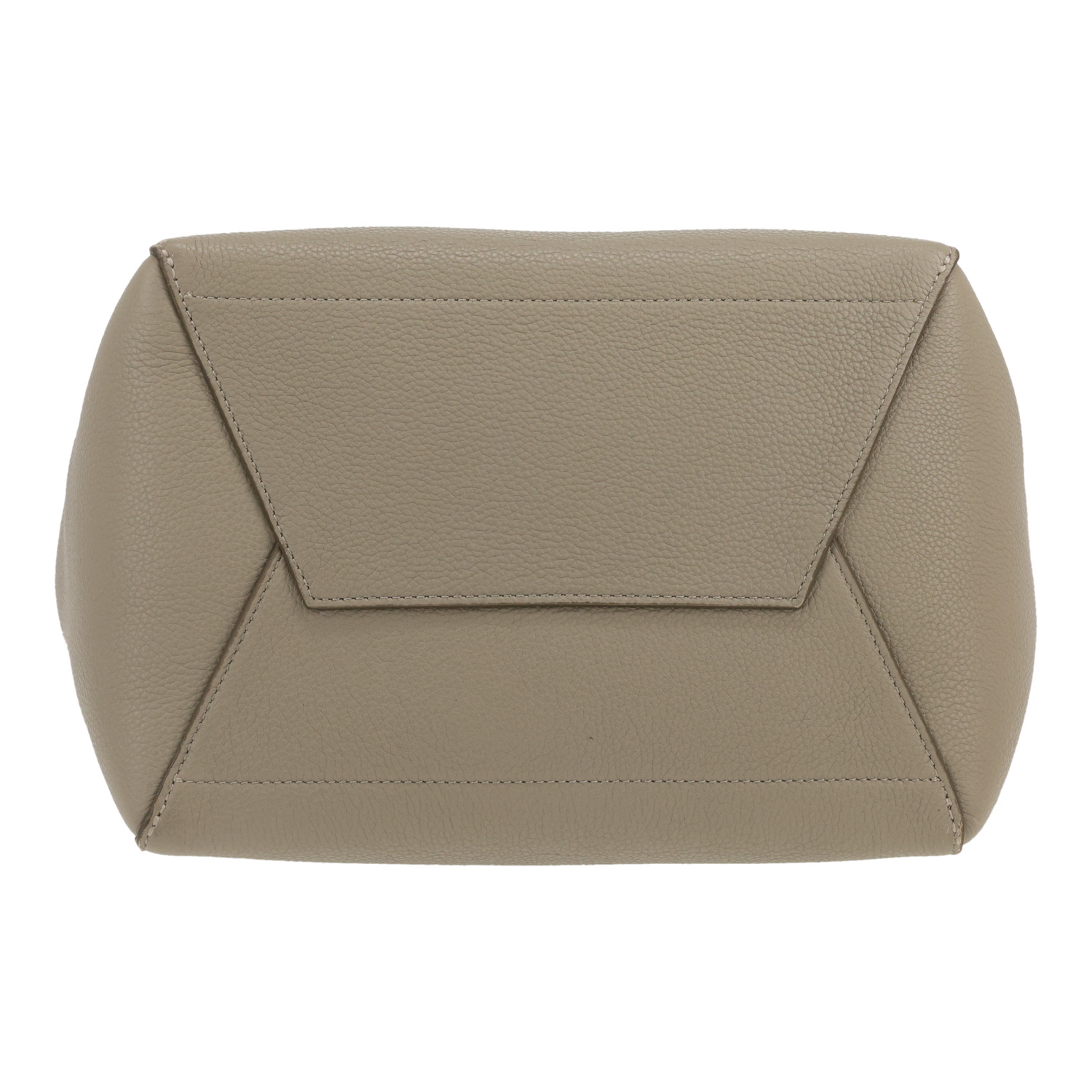 Celine  Sac Sangle handbag  in green Sauge grained leather - Detail D1