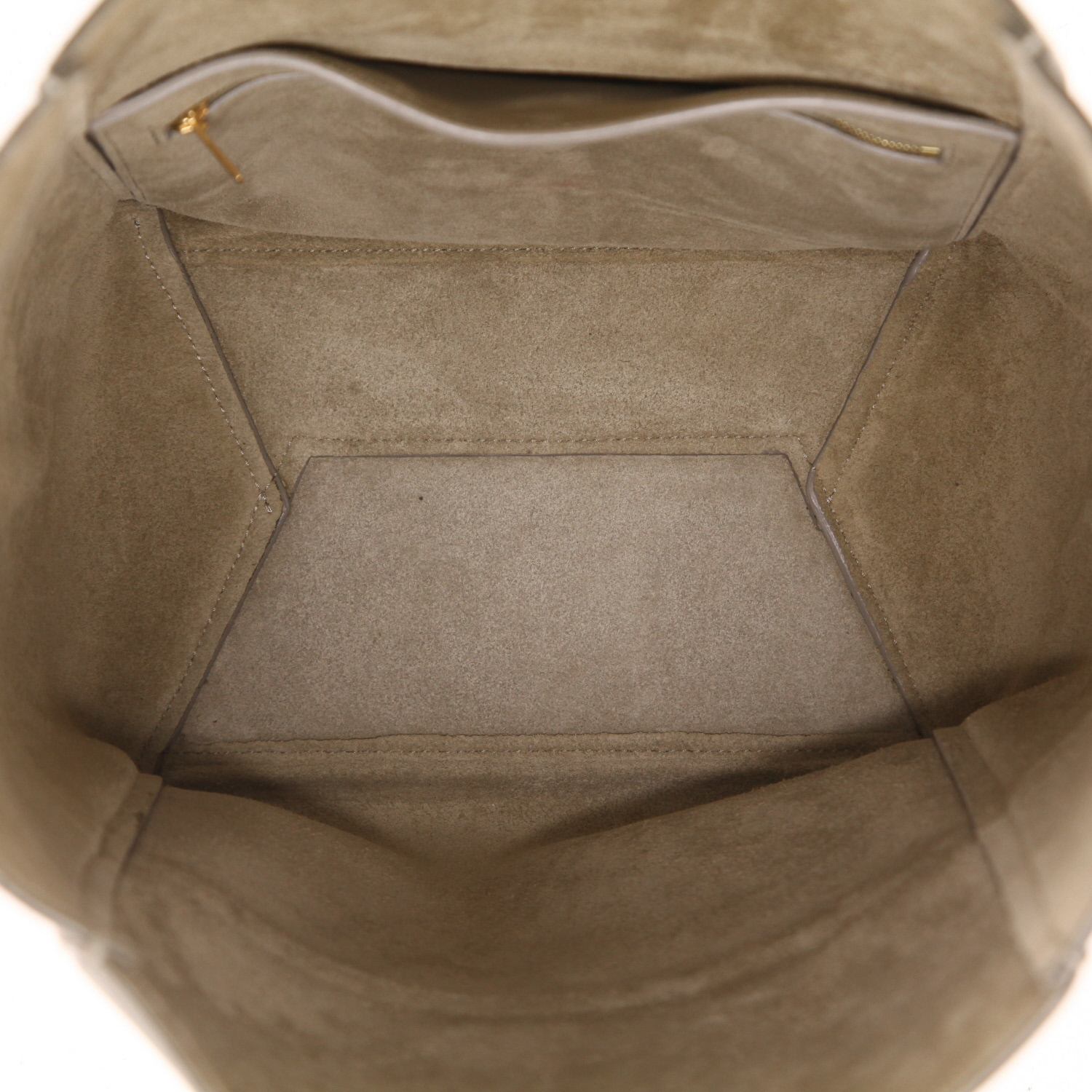 Celine  Sac Sangle handbag  in green Sauge grained leather - Detail D3