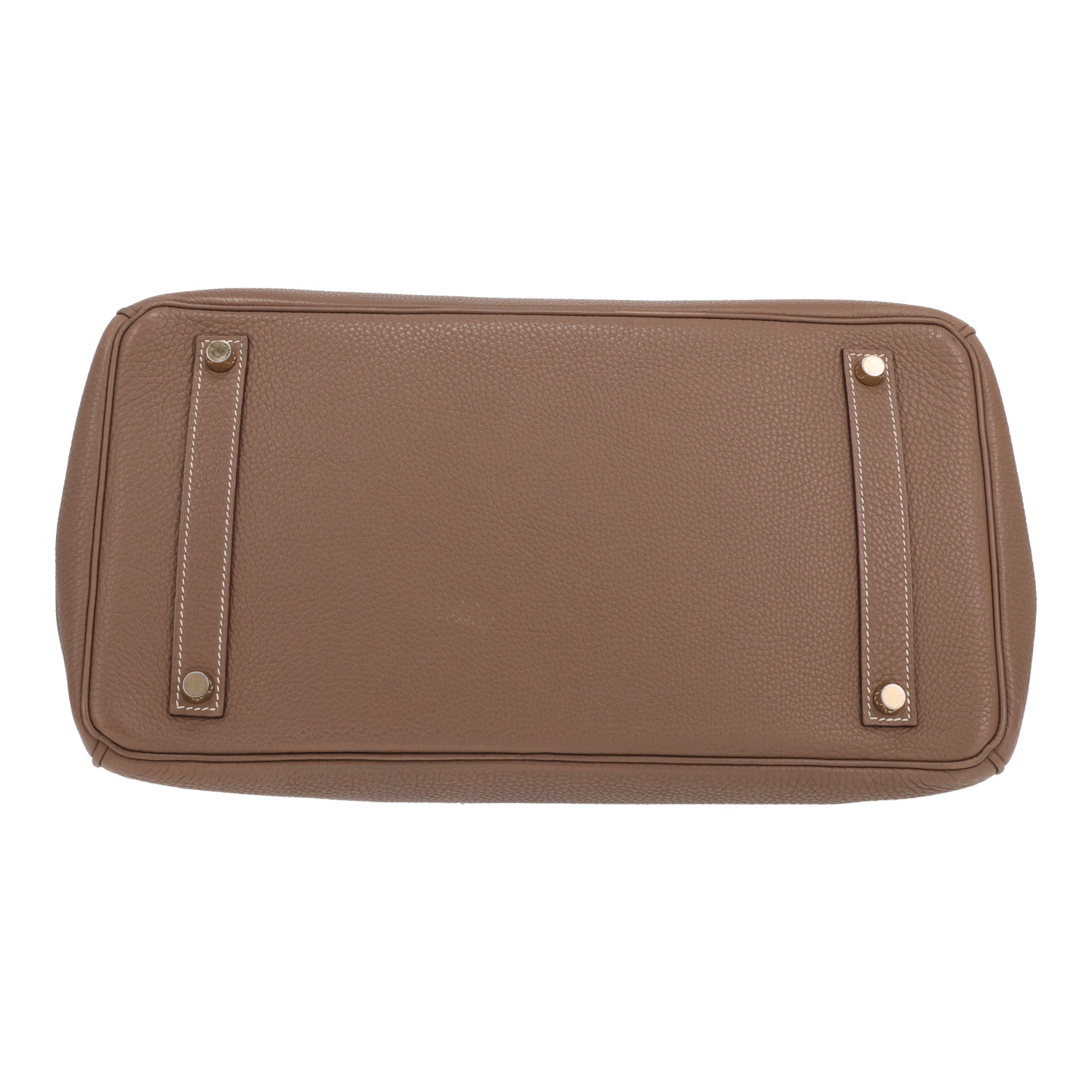 Borsa Hermès  Birkin 35 cm in pelle togo etoupe - Detail D1