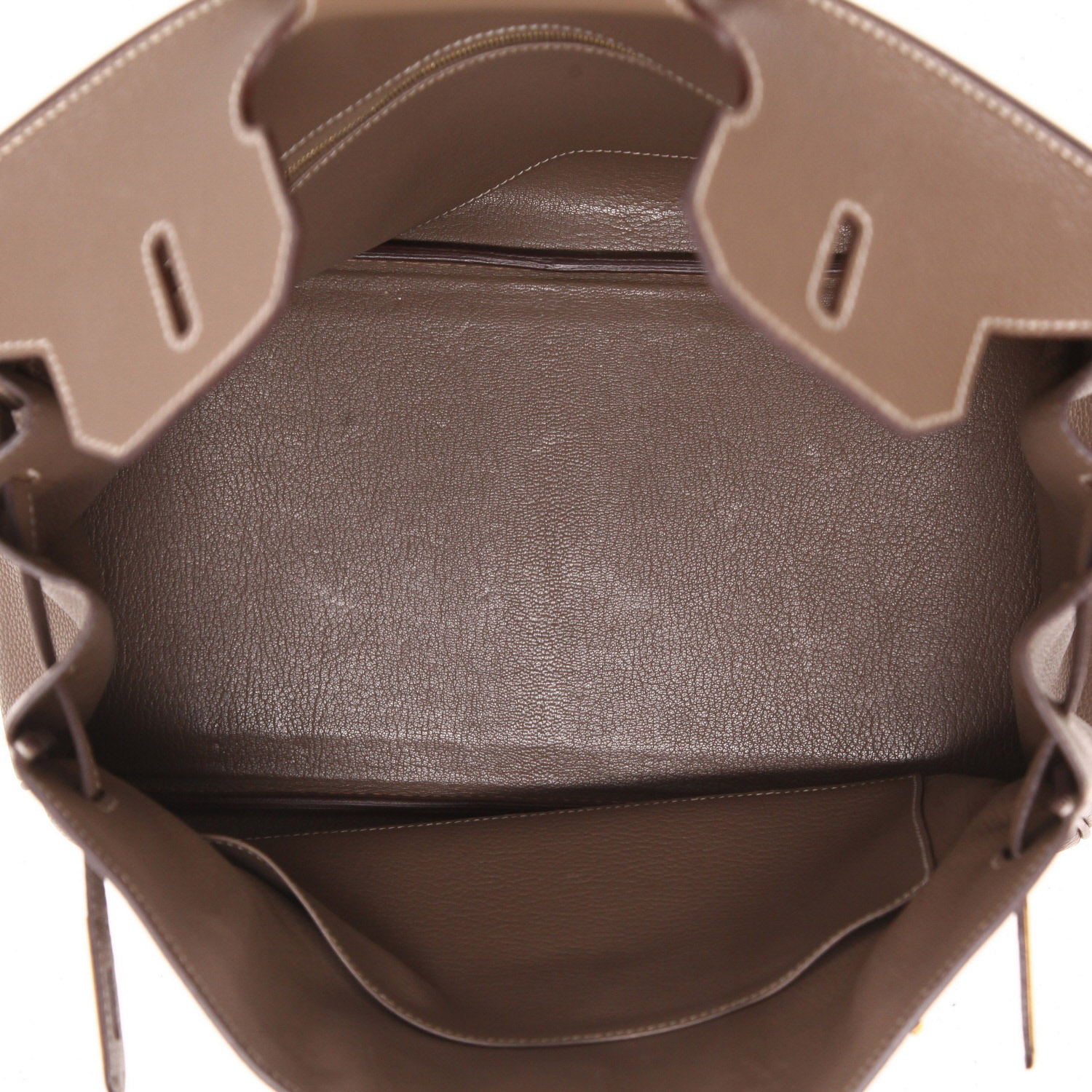 Borsa Hermès  Birkin 35 cm in pelle togo etoupe - Detail D3