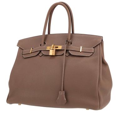 Sac à main Hermès  Birkin 35 cm en cuir togo étoupe