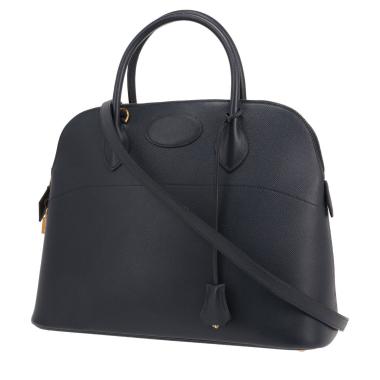 Hermès  Bolide 35 cm handbag  in navy blue Ardenne leather