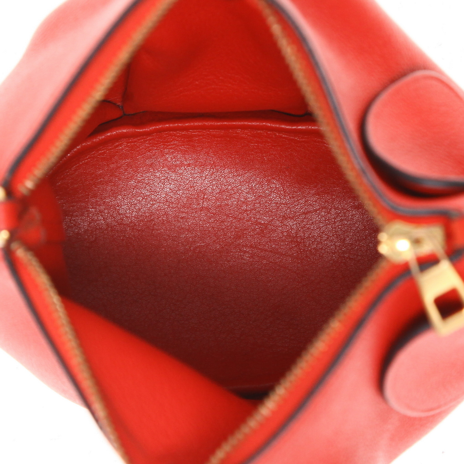 Borsa a tracolla Loewe Elephant Pocket in pelle rossa - Detail D3