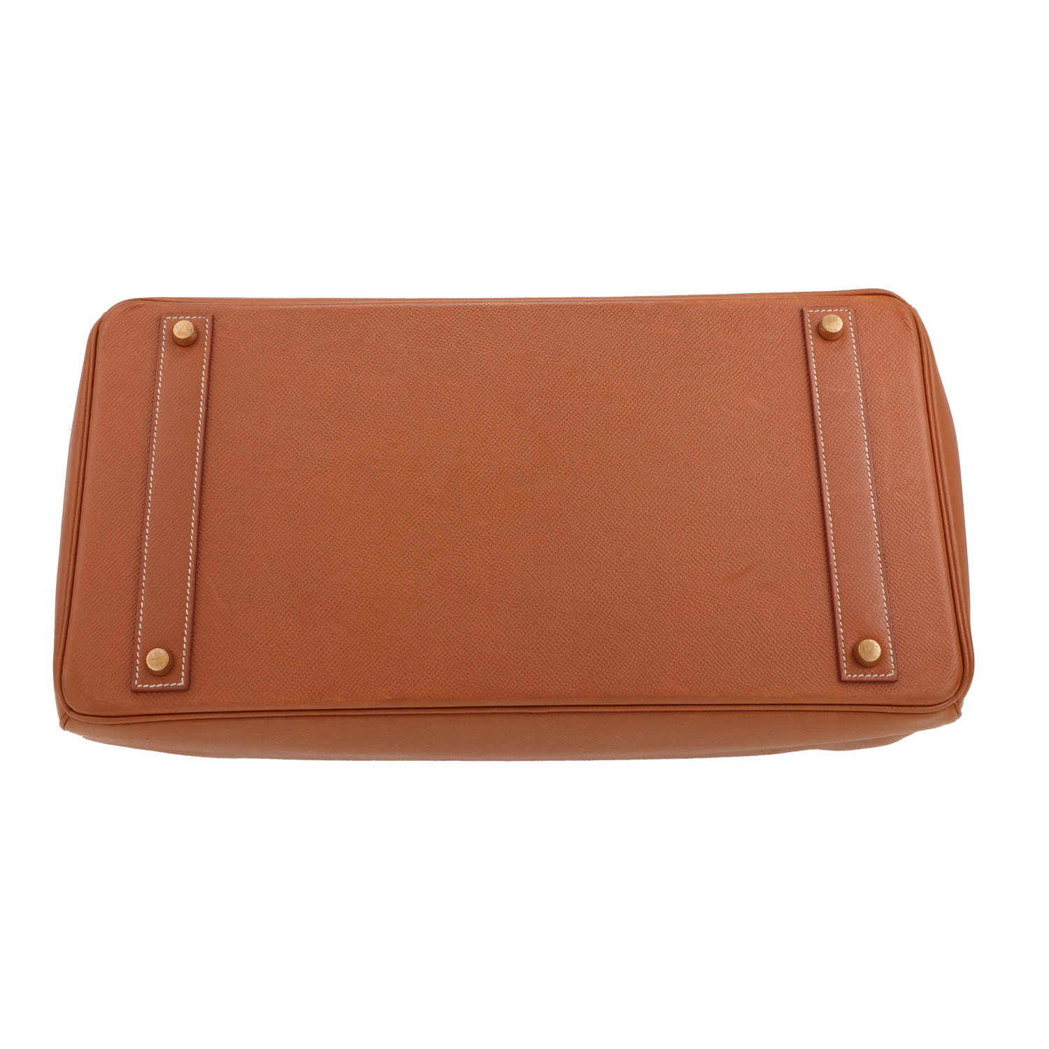 Bolso Hermès Birkin de 40 cm en piel Courchevel Gold - Detail D1