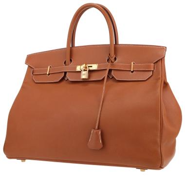 Borsa Hermès Birkin da 40 cm in pelle Courchevel Gold