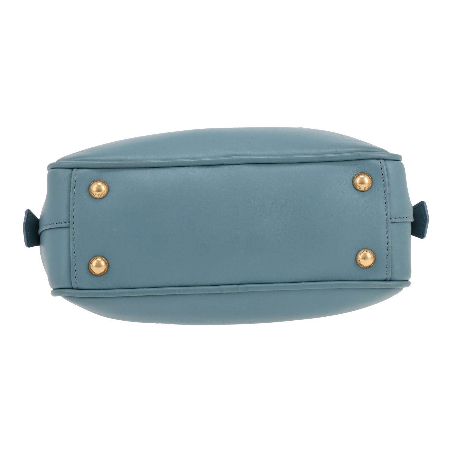 Borsa a tracolla Miu Miu  Arcadie in pelle blu - Detail D1