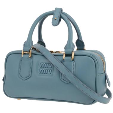 Sac bandoulière Miu Miu  Arcadie en cuir bleu
