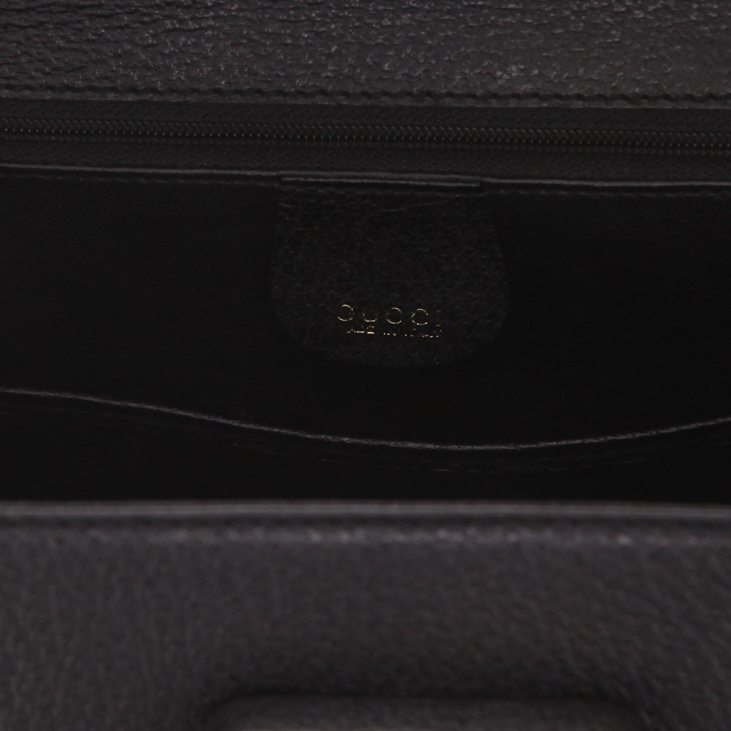 Borsa Gucci Bamboo in pelle di pecari nera e bambù - Detail D2