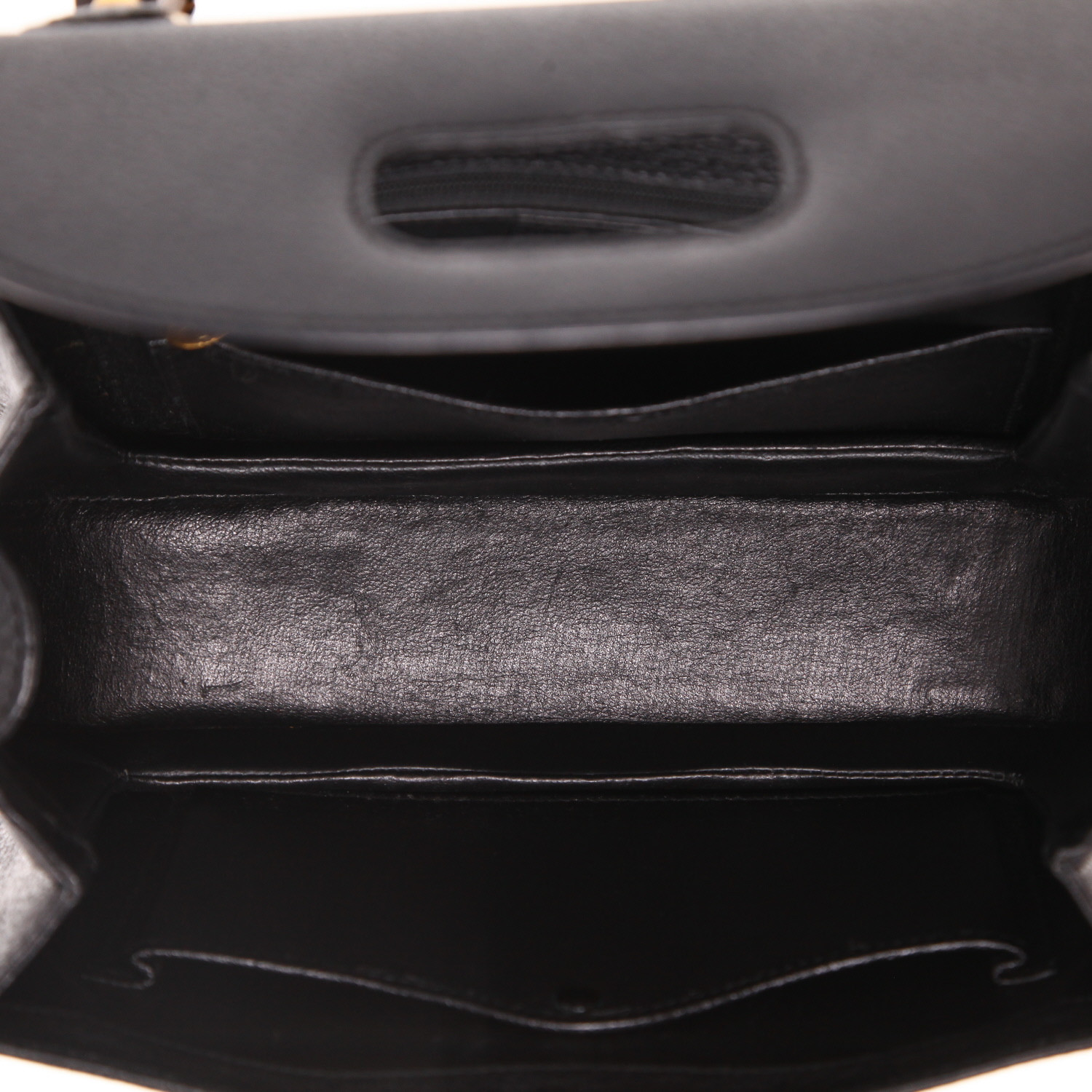 Borsa Gucci Bamboo in pelle di pecari nera e bambù - Detail D3