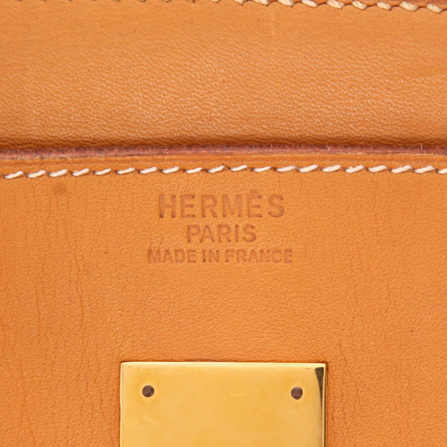 Borsa Hermès Birkin da 40 cm in pelle naturale Gold - Detail D2