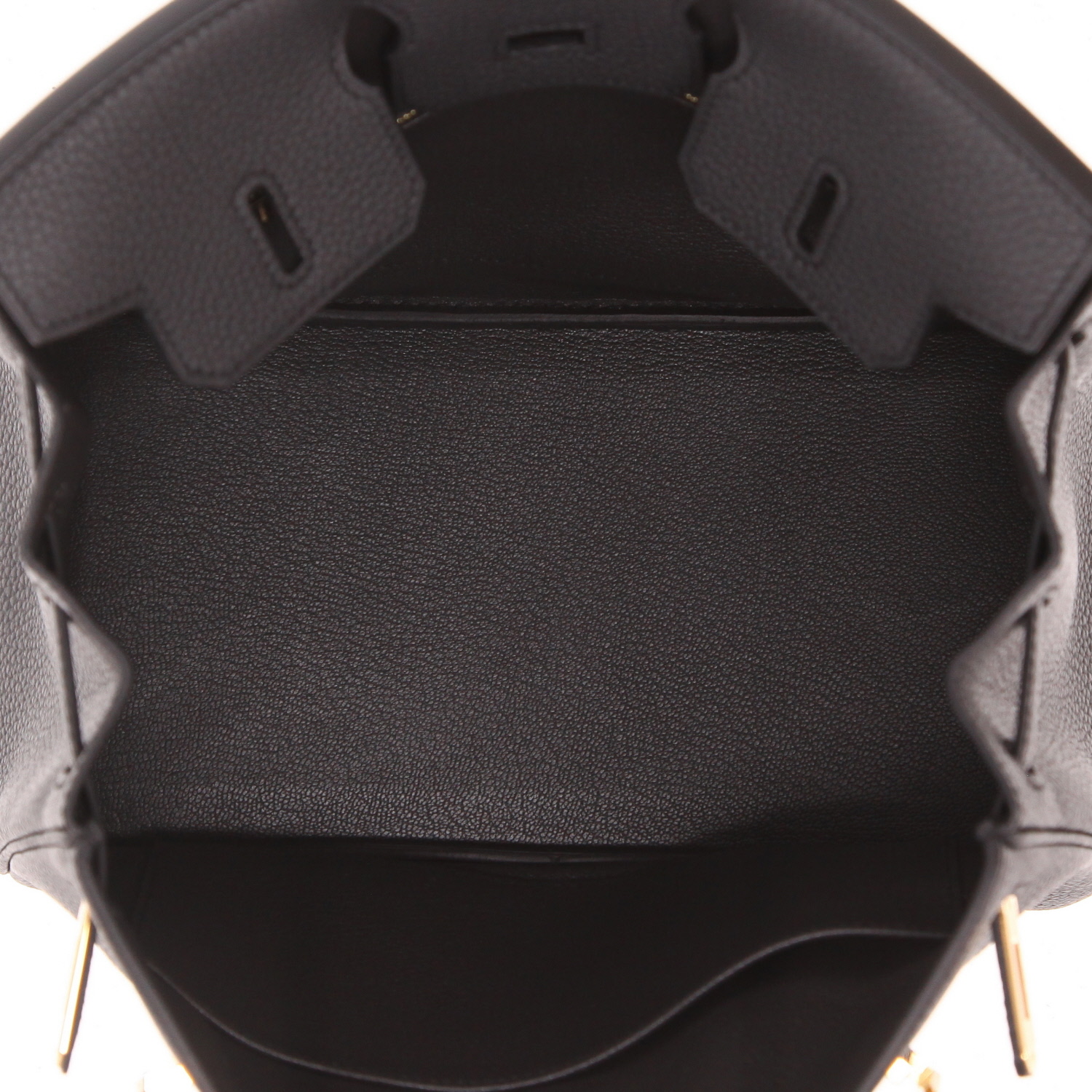 Hermès  Birkin 25 cm handbag  in Plomb togo leather - Detail D3