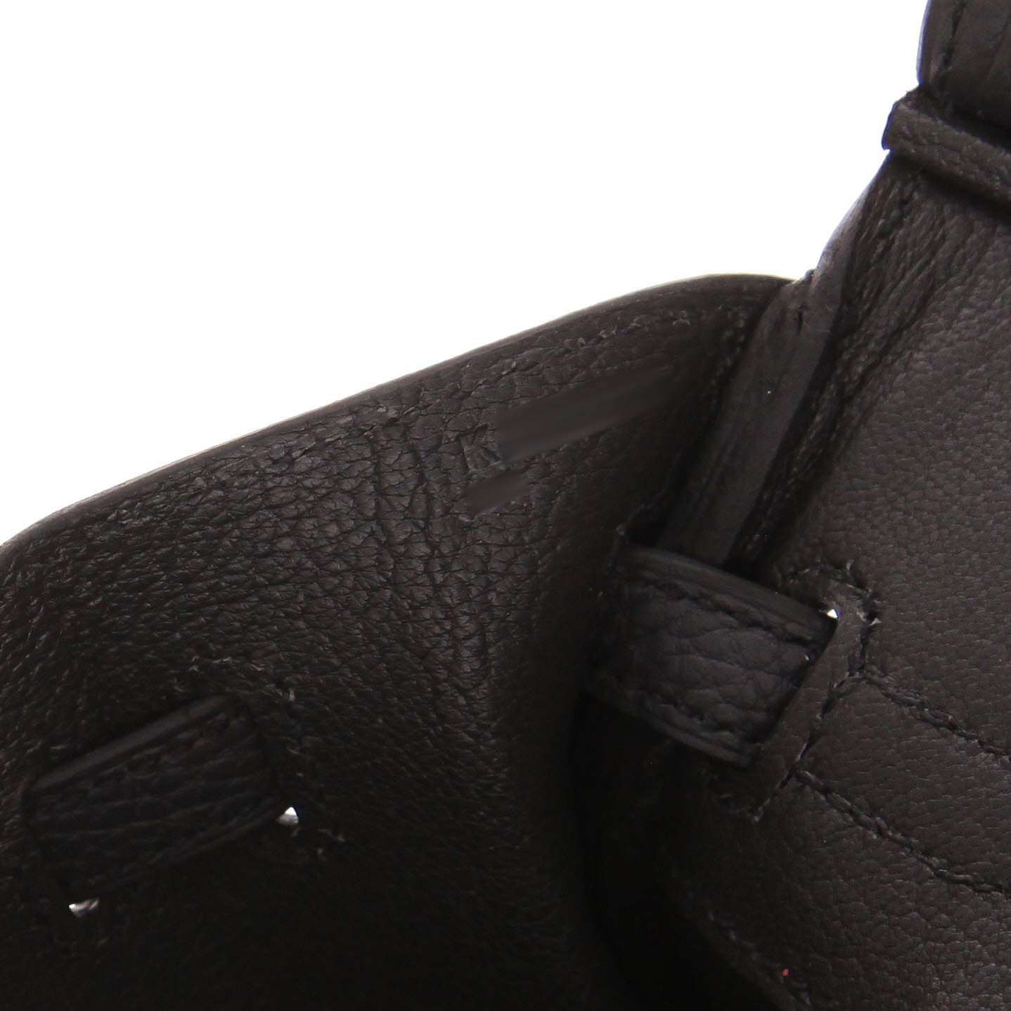 Hermès  Birkin 25 cm handbag  in Plomb togo leather - Detail D4