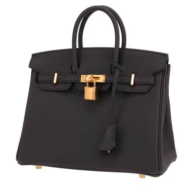 Borsa Hermès  Birkin 25 cm in pelle togo Plomb