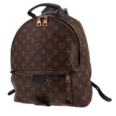 Zaino Louis Vuitton  Palm Springs in tela monogram marrone e pelle nera