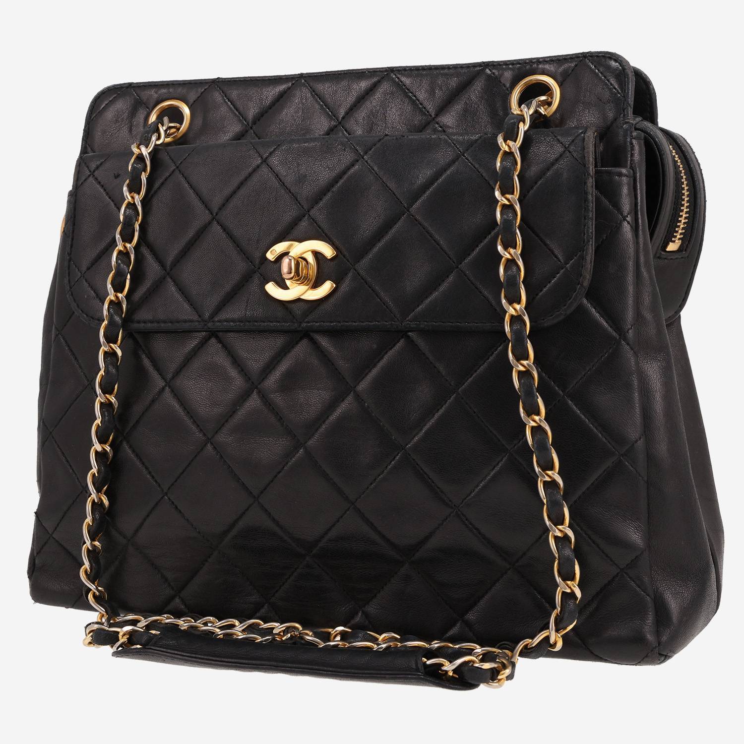 Borsa Chanel  Vintage in pelle trapuntata nera