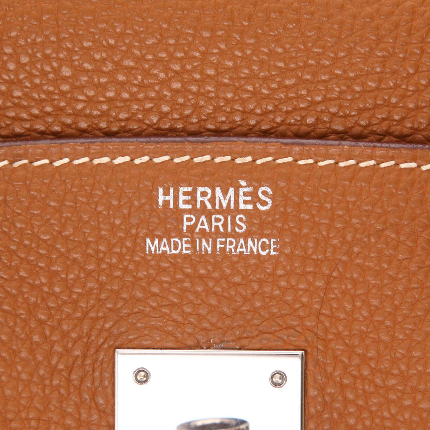 Sac à main Hermès  Birkin 35 cm en cuir togo gold - Detail D2