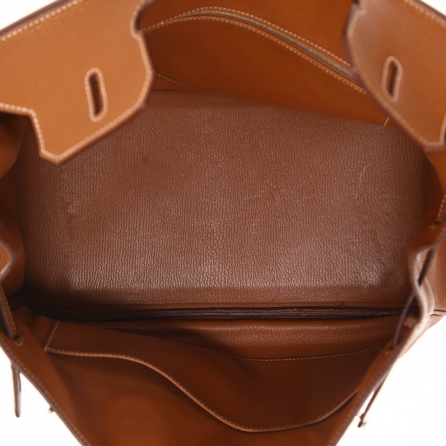 Hermès Birkin handbag, 35 cm, in gold Togo leather - Detail D3