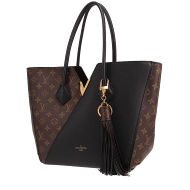 Bolso Cabás Louis Vuitton  Kimono en lona Monogram marrón y cuero negro