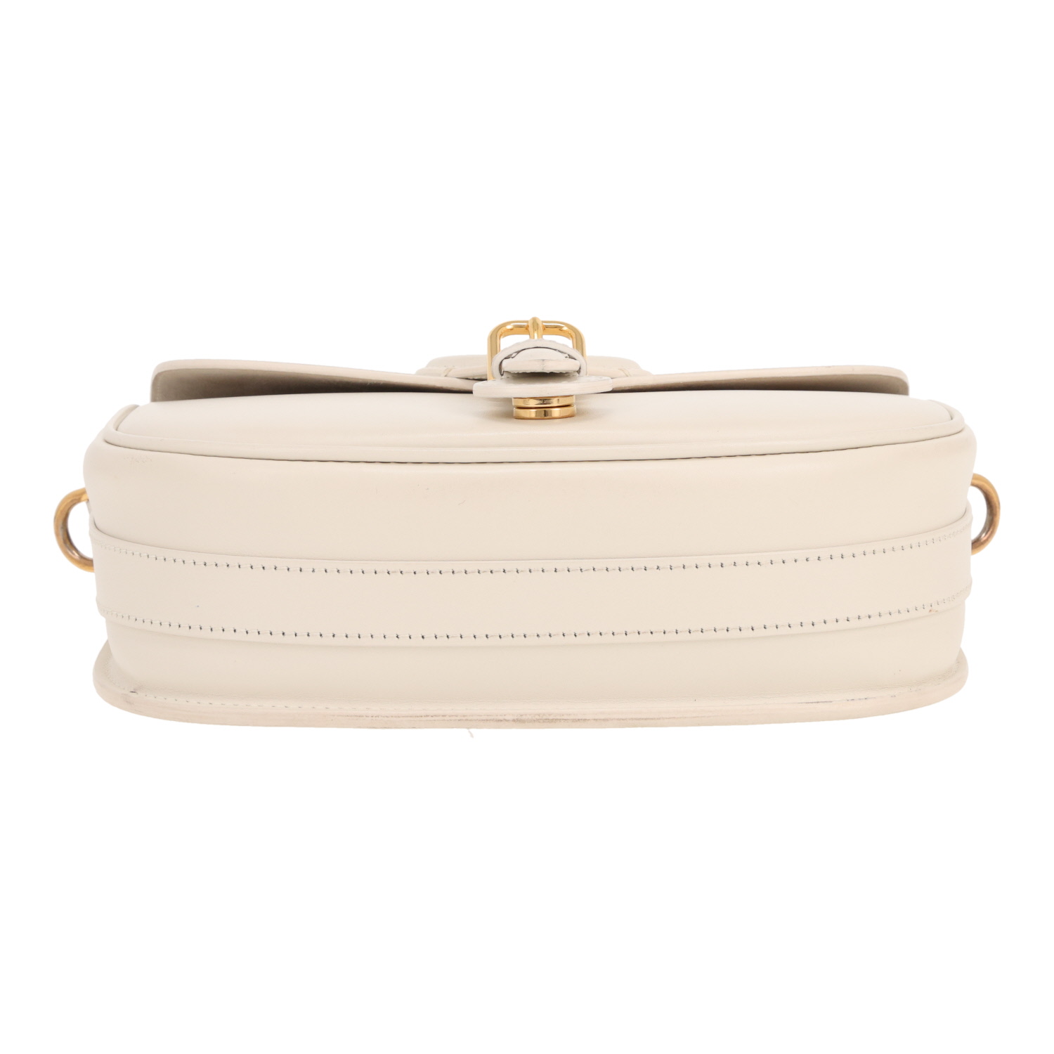 Sac bandoulière Dior  Bobby en cuir crème - Detail D1