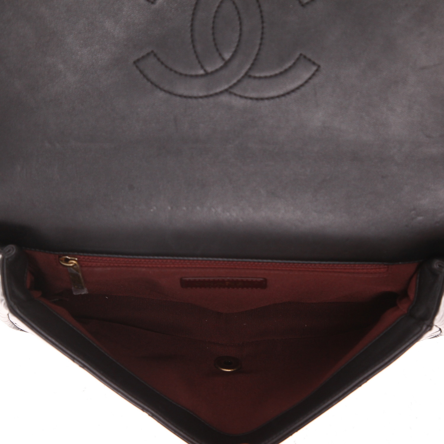 Borsa a spalla Chanel   in pelle trapuntata nera - Detail D3