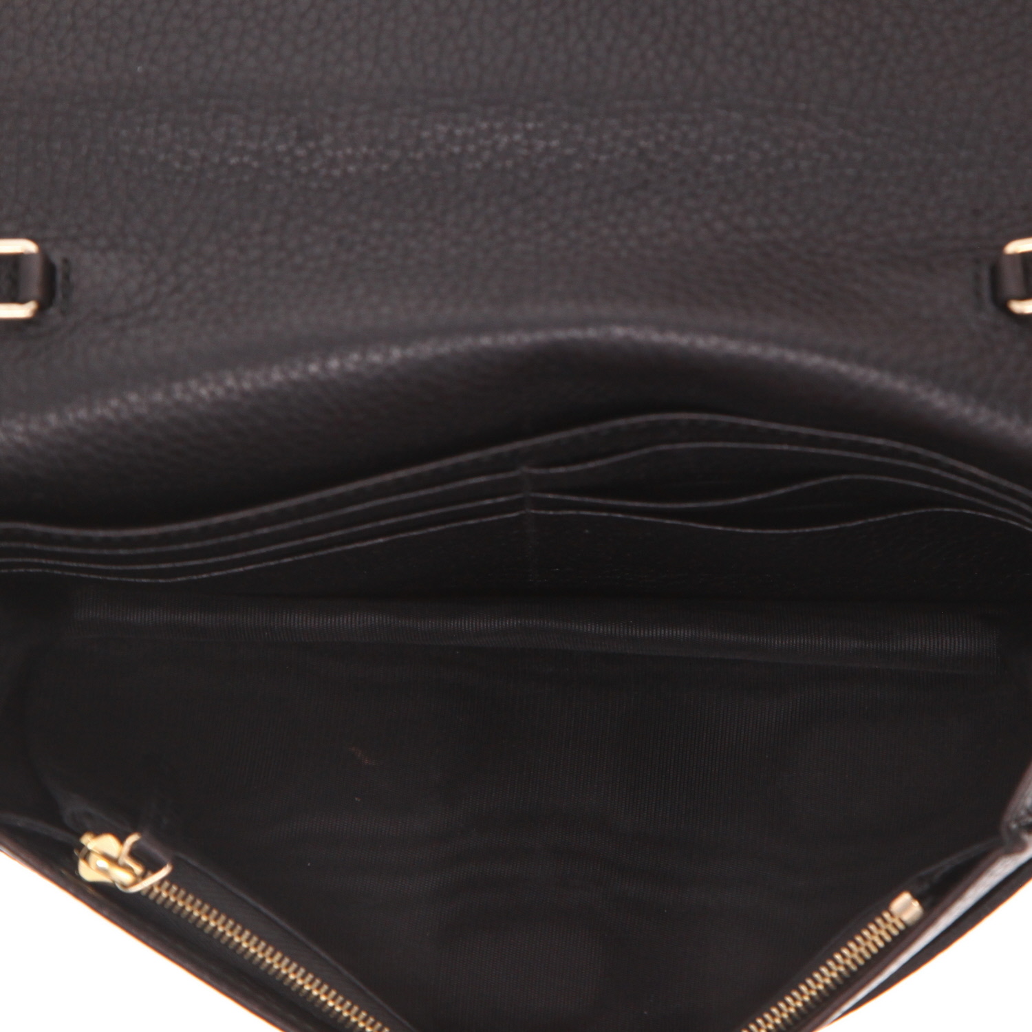 Sac bandoulière Gucci  Soho en cuir grainé noir - Detail D3