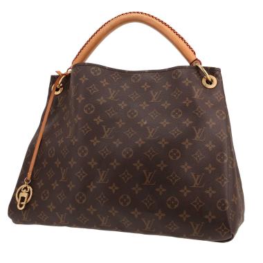 Louis Vuitton  Artsy handbag  in brown monogram canvas  and natural leather