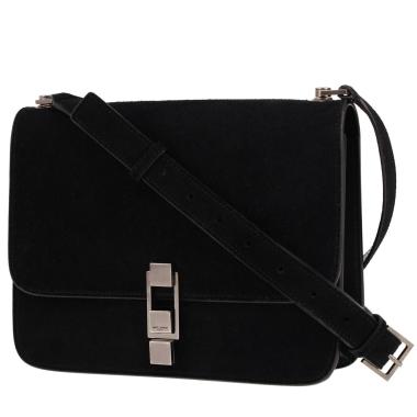 Saint Laurent  Carré Satchel handbag  in black Veau velours