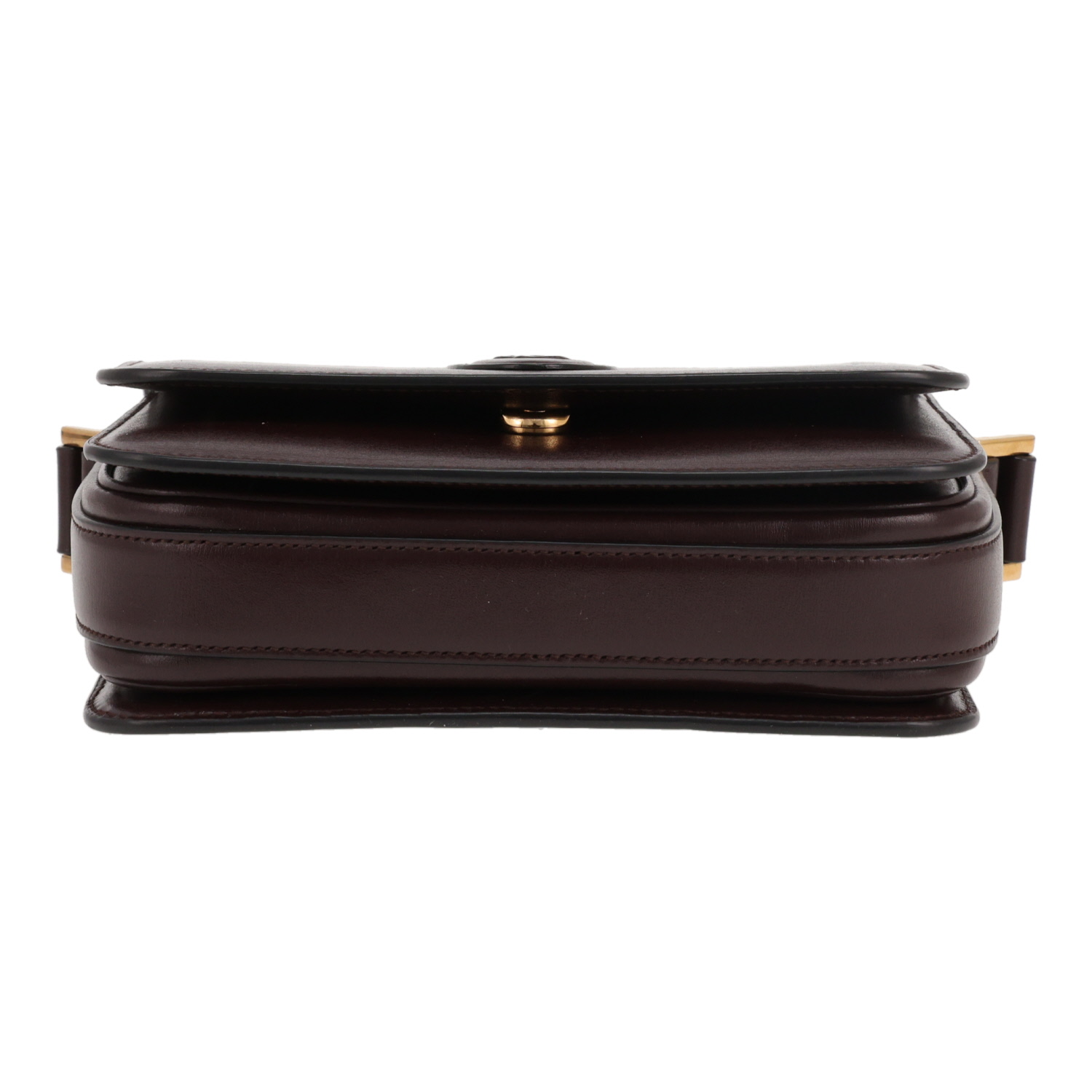 Bolso bandolera Saint Laurent  Le 61 en cuero color berenjena - Detail D1