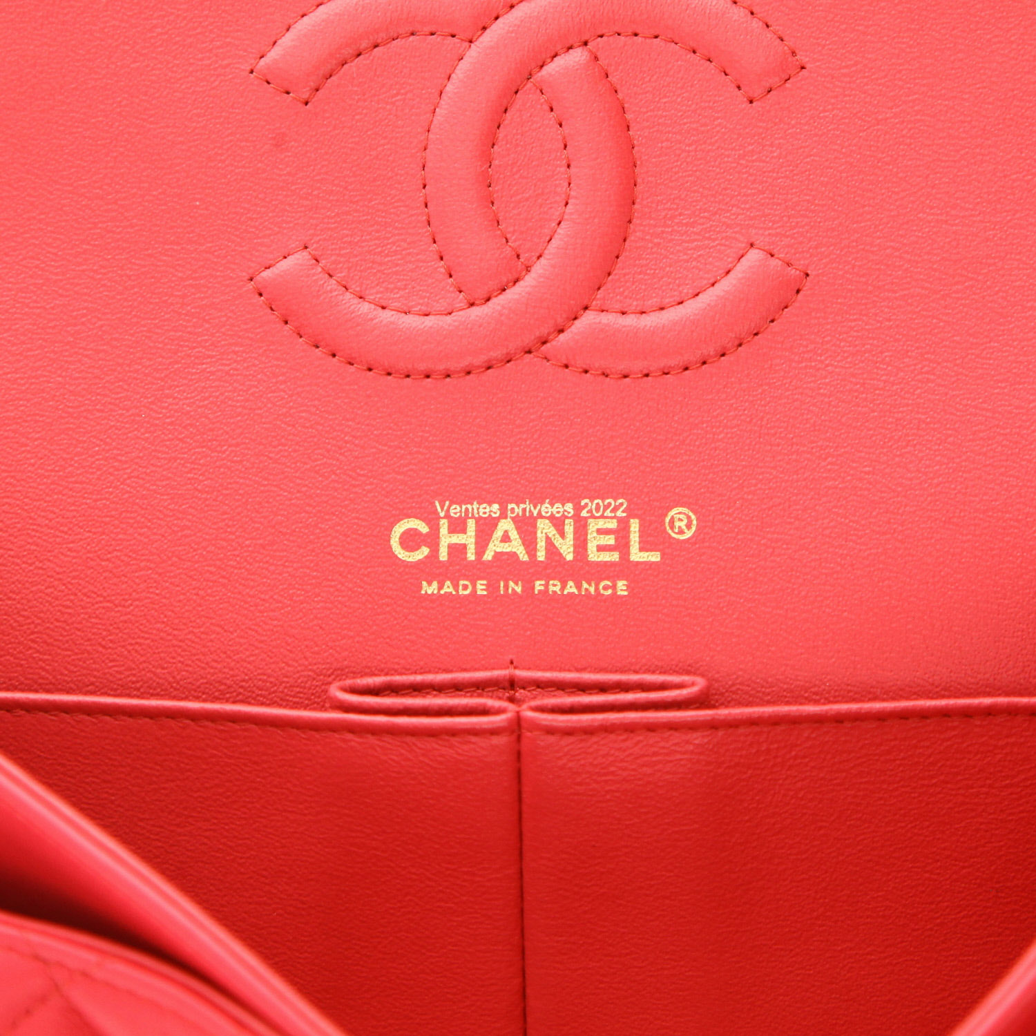 Borsa Chanel  Timeless Classic in pelle trapuntata rossa - Detail D2