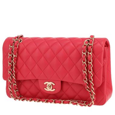 Chanel  Timeless Classic handbag  in red quilted leather
