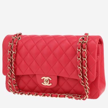 Sac à main Chanel  Timeless Classic en cuir matelassé rouge