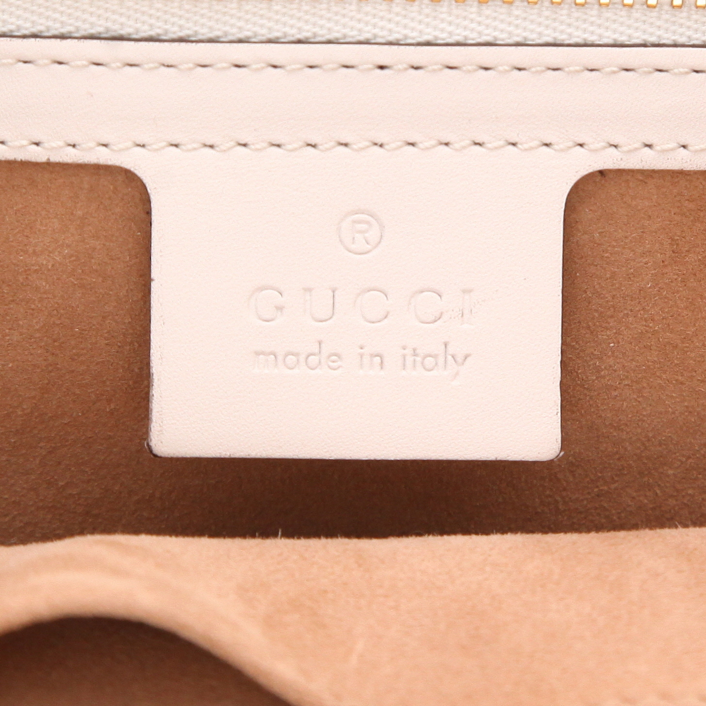 Sac à main Gucci  Sylvie en cuir blanc - Detail D2