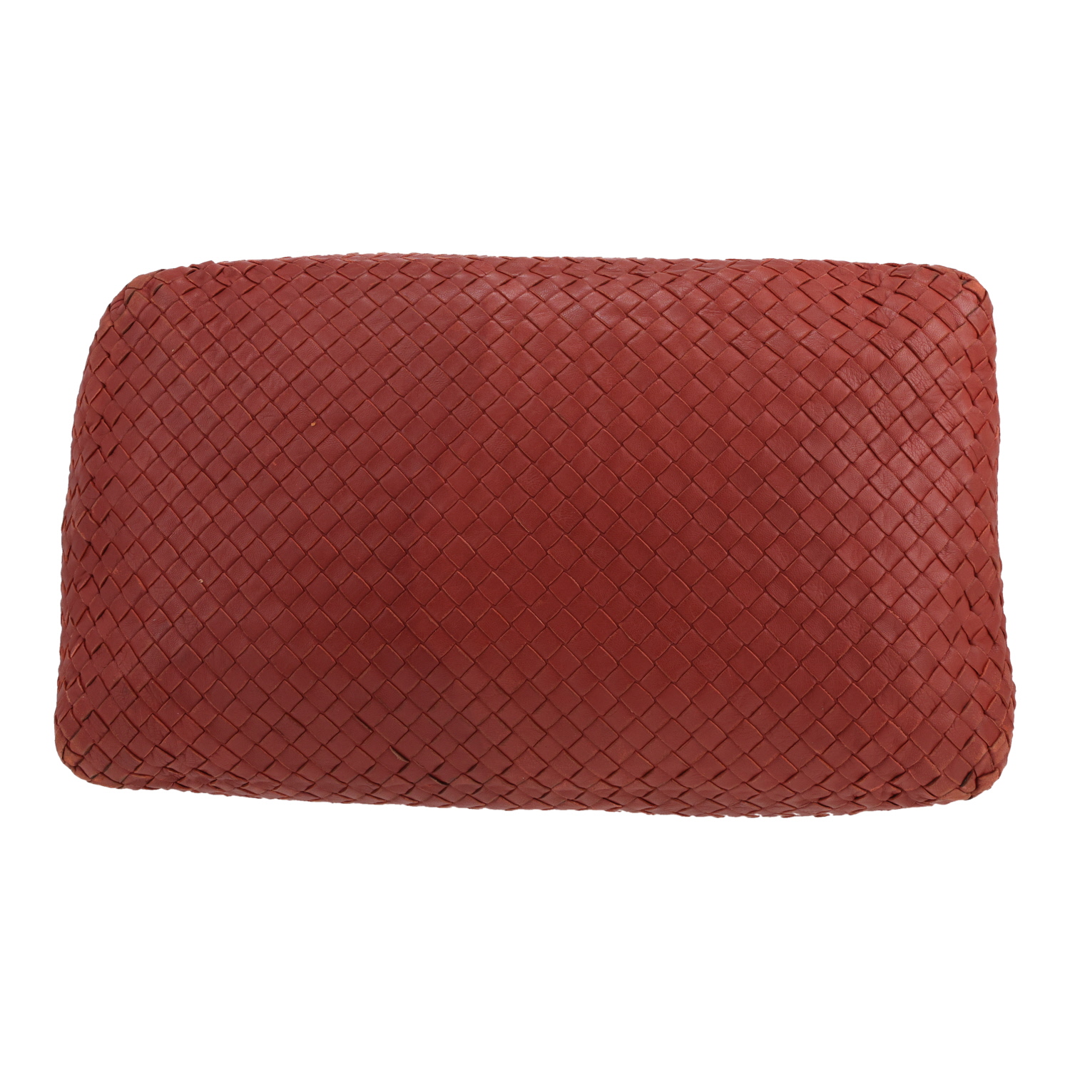 Bolso Cabás Bottega Veneta   en cuero intrecciato rojo ladrillo - Detail D1