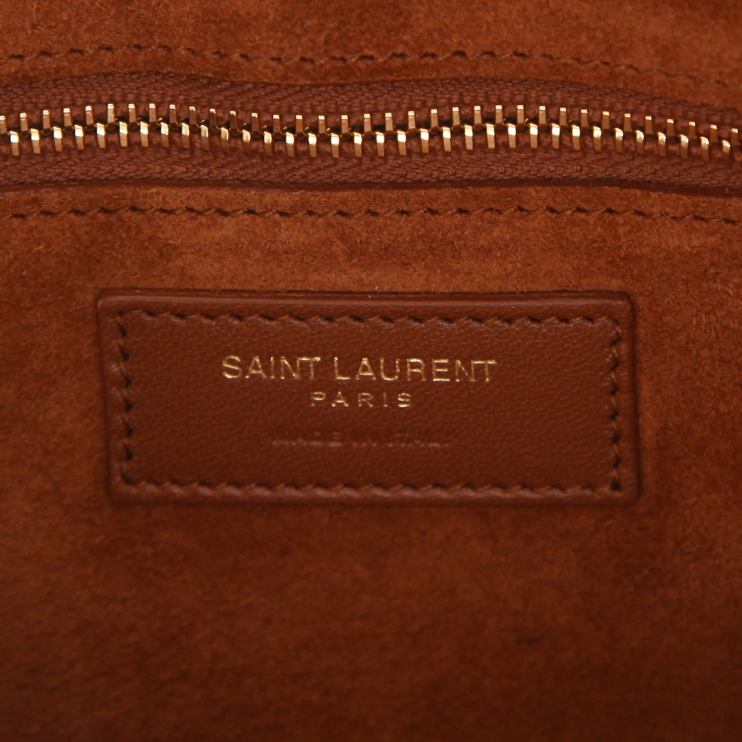 Saint Laurent  5 à 7 handbag  natural leather - Detail D2