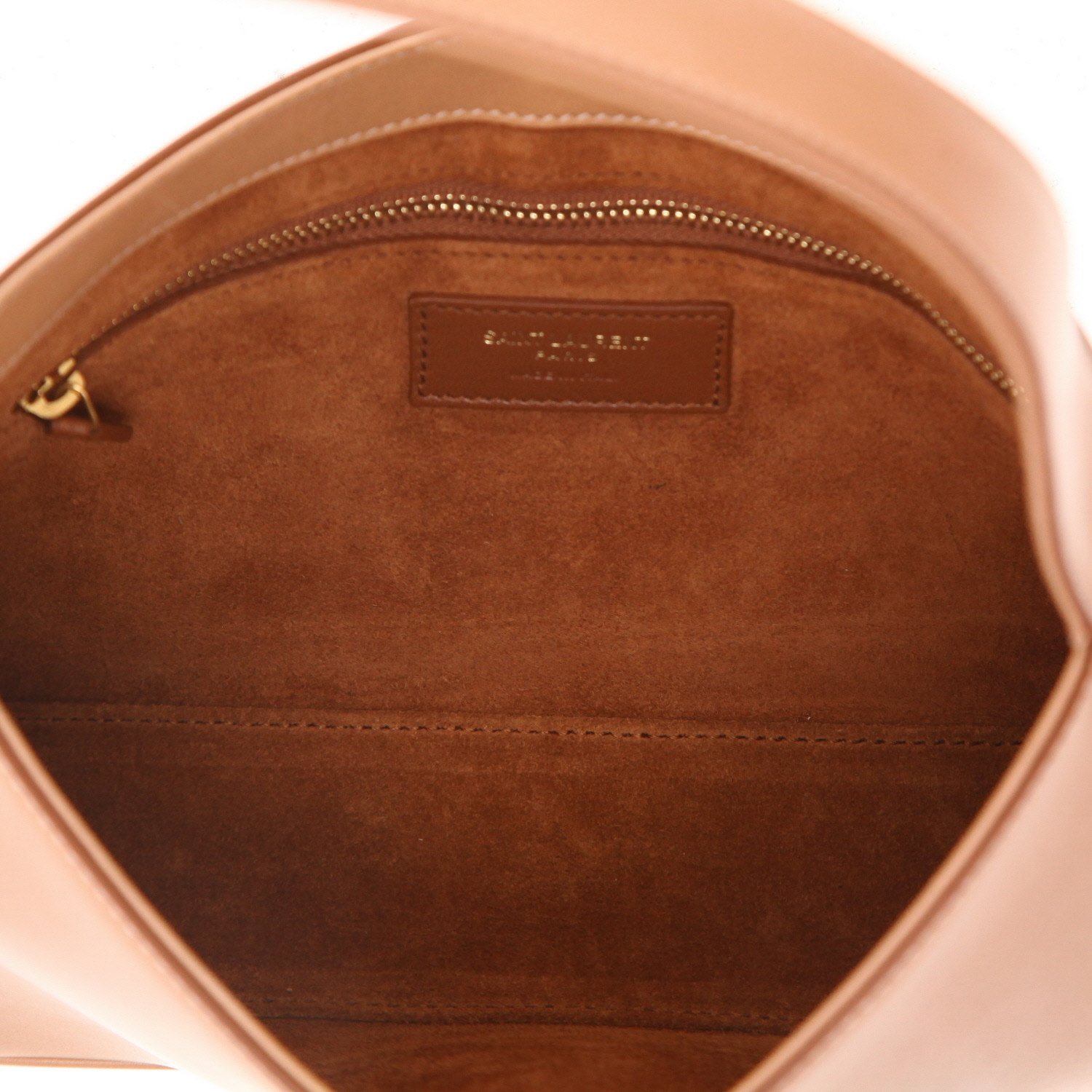 Bolso de mano Saint Laurent  5 à 7 en cuero natural - Detail D3