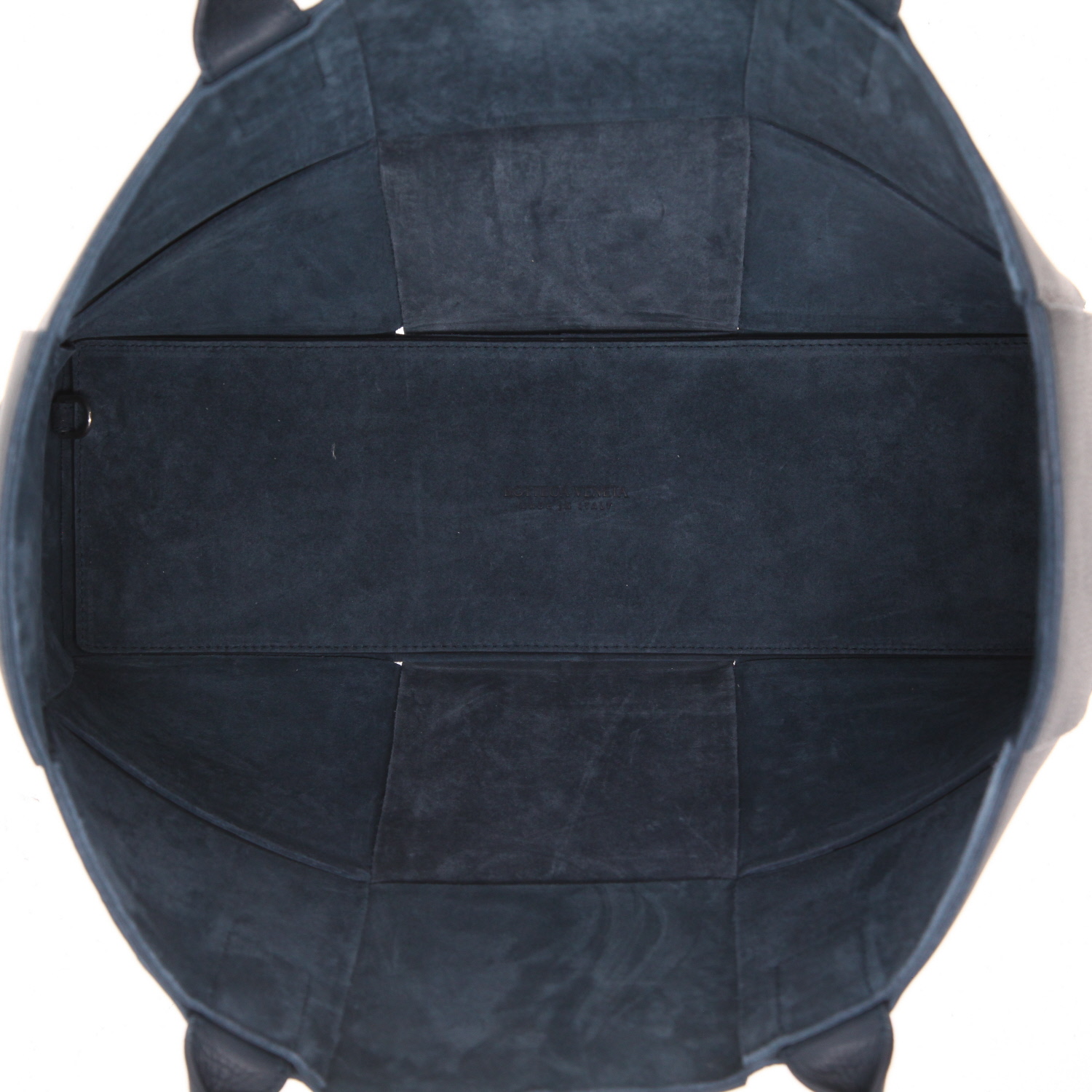 Bottega Veneta  Arco shopping bag  in blue intrecciato leather - Detail D3