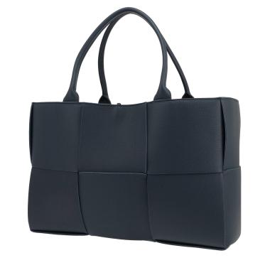 Sac cabas Bottega Veneta  Arco en cuir intrecciato bleu